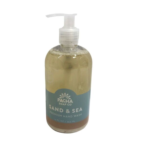 Lot 4 Pacha Soap Natural Liquid Castile Hand Soap 2 French Lavender 2 Sand & Sea - Picture 6 of 9
